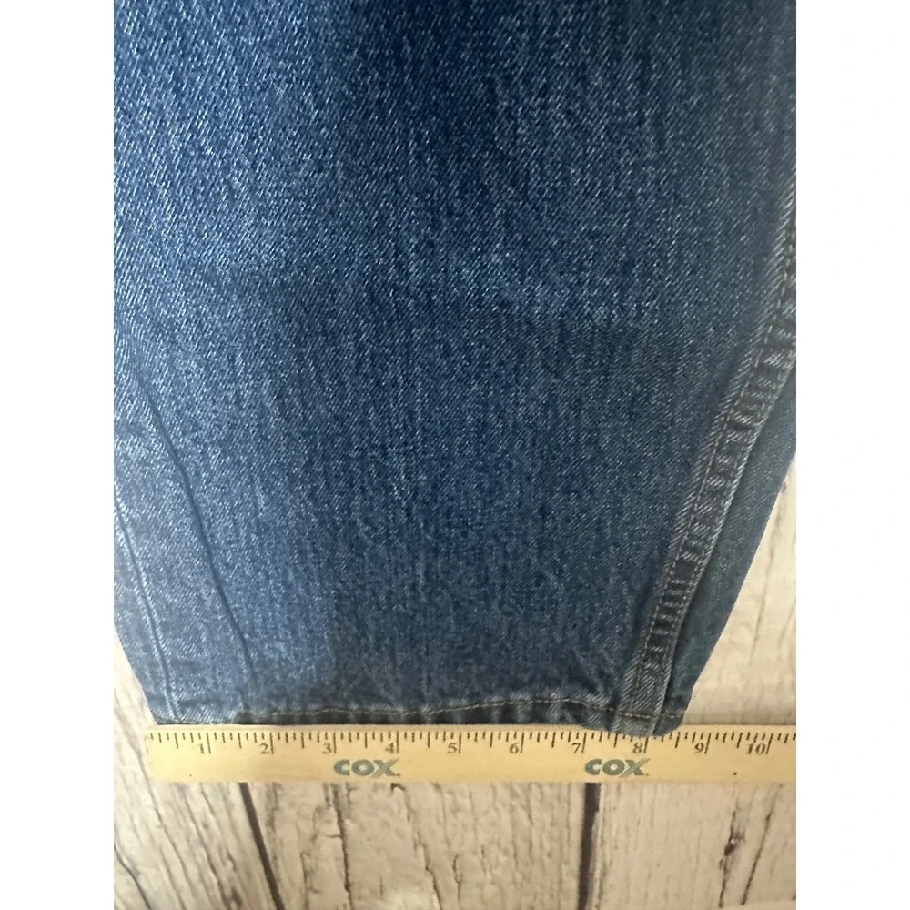 Levis 505 Regular Fit Straight Leg Blue Jeans Mens 40x30 Medium Wash Denim‎